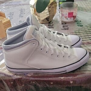 Converse White High-Top Sneakers